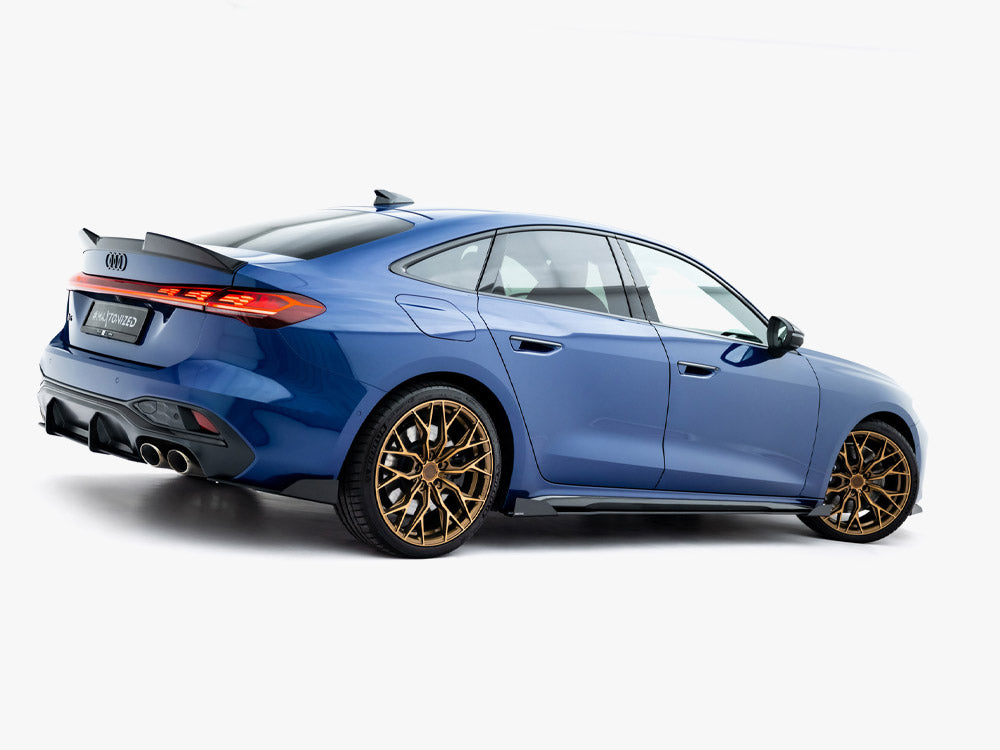 Maxton Design Street PRO Side Skirt Diffusers + Flaps Audi A5 S-Line / S5 Sedan / Avant B10