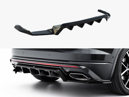 Maxton Design Rear Splitter (Vertical Bars) Volkswagen Touareg R-Line Mk3 Facelift
