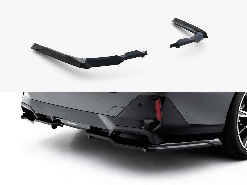 Maxton Design Rear Splitter (Vertical Bars) V.1 BMW 5 / i5 M-Pack Sedan / Touring G60 / G61