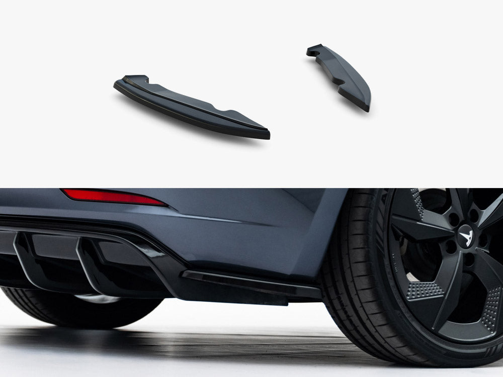 Maxton Design Rear Side Splitters V.2 Tesla Model 3