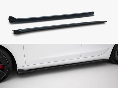 Maxton Design Side Skirts Diffusers V.3 Tesla Model 3 Performance Mk1 Facelift
