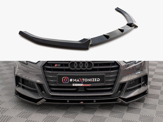 Maxton Design Front Splitter V.1 Audi S3 / A3 S-Line Sportback 8V Facelift