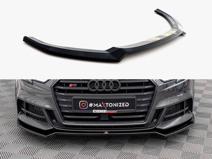 Maxton Design Front Splitter V.2 Audi S3 / A3 S-Line Sportback 8V Facelift