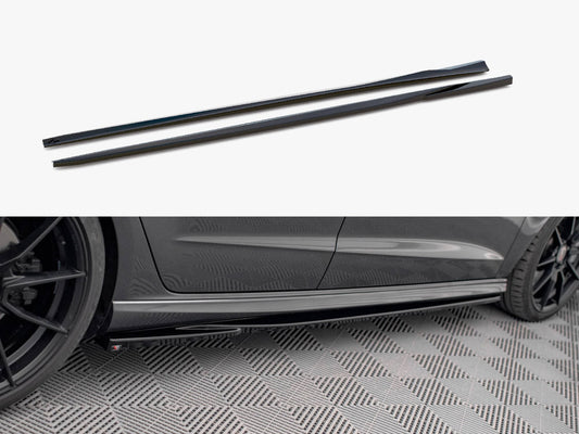 Maxton Design Side Skirts Diffusers Audi S3 / A3 S-Line Sportback 8V Facelift