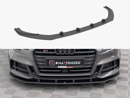 Maxton Design Street PRO Front Splitter Audi S3 / A3 S-Line Sportback 8V Facelift