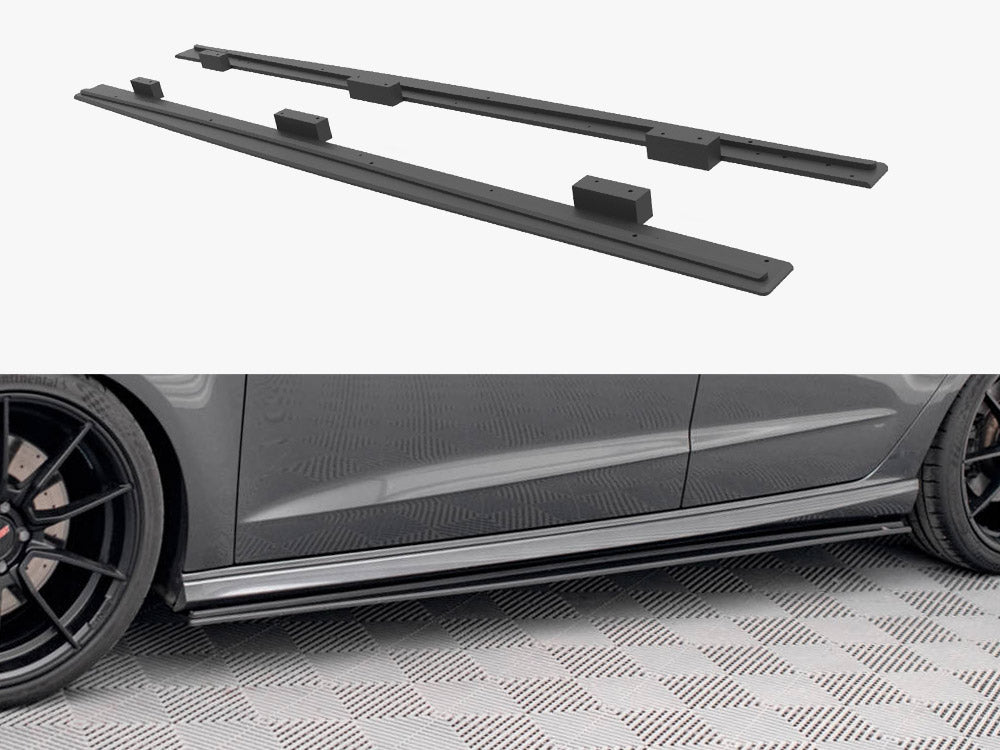 Maxton Design Street PRO Side Skirts Diffusers Audi S3 / A3 S-Line Sportback 8V Facelift