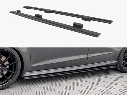 Maxton Design Street PRO Side Skirts Diffusers Audi S3 / A3 S-Line Sportback 8V Facelift