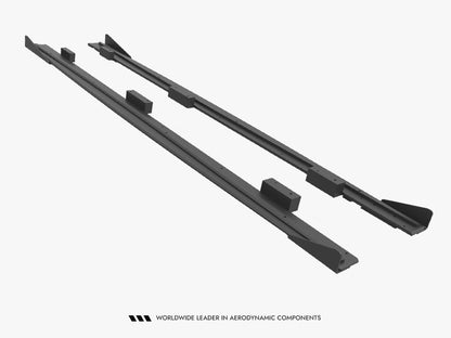 Maxton Design Street PRO Side Skirts Diffusers + Flaps Audi S3 / A3 S-Line Sportback 8V Facelift