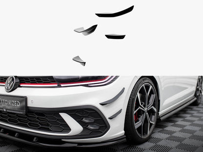 Maxton Design Front Bumper Wings (Canards) Volkswagen Polo GTI Mk6 Facelift
