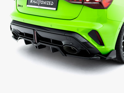 Maxton Design Rear Splitter (Vertical Bars) V.3 Audi RS3 Sportback 8Y Facelift