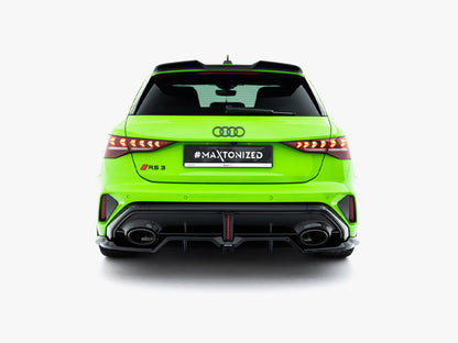 Maxton Design Rear Splitter (Vertical Bars) V.2 Audi RS3 Sportback 8Y Facelift
