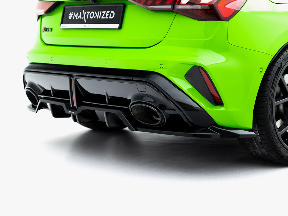 Maxton Design Rear Splitter (Vertical Bars) V.2 Audi RS3 Sportback 8Y Facelift