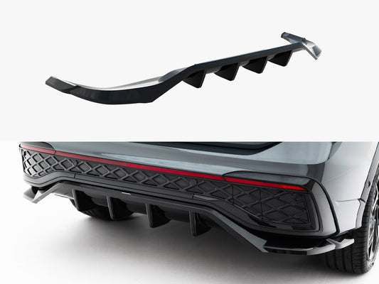 Maxton Design Rear Splitter (Vertical Bars) Volkswagen Tiguan R-Line Mk3