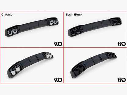 Maxton Design Rear Valance + Exhaust Ends Imitation Audi A6 S-Line / S6 C8 / C8 Facelift