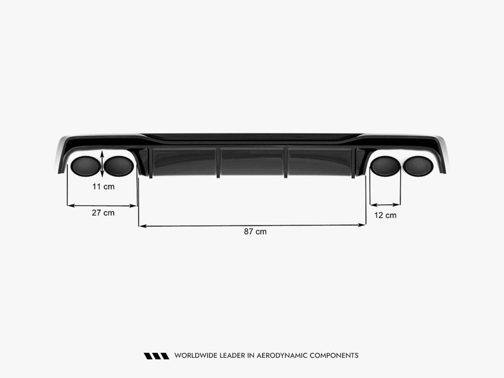 Maxton Design Rear Valance Audi A6 S-Line / S6 C8 / C8 Facelift