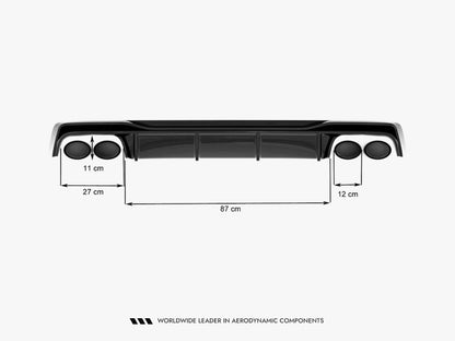 Maxton Design Rear Valance Audi A6 S-Line / S6 C8 / C8 Facelift
