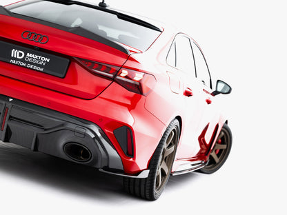 Maxton Design Prepreg Carbon Fiber Rear Side Splitters Audi RS3 Sedan 8Y Facelift