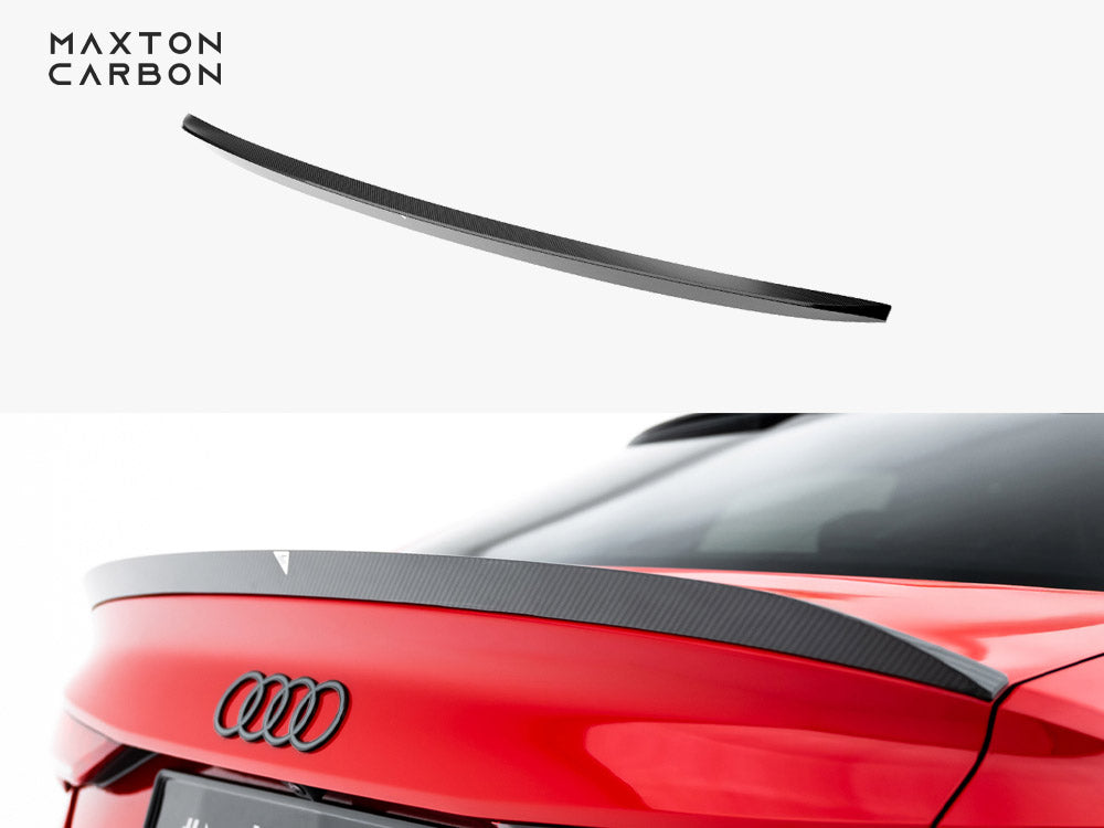 Maxton Design Prepreg Carbon Fiber Tailgate Spoiler V.2 Audi RS3 / S3 / A3 S-Line / A3 Sedan 8Y Facelift