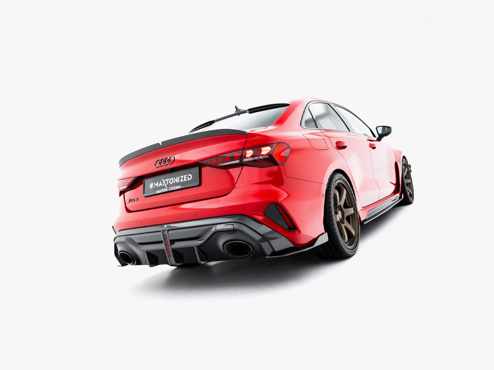Maxton Design Prepreg Carbon Fiber Tailgate Spoiler V.2 Audi RS3 / S3 / A3 S-Line / A3 Sedan 8Y Facelift