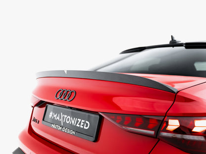 Maxton Design Prepreg Carbon Fiber Tailgate Spoiler V.2 Audi RS3 / S3 / A3 S-Line / A3 Sedan 8Y Facelift