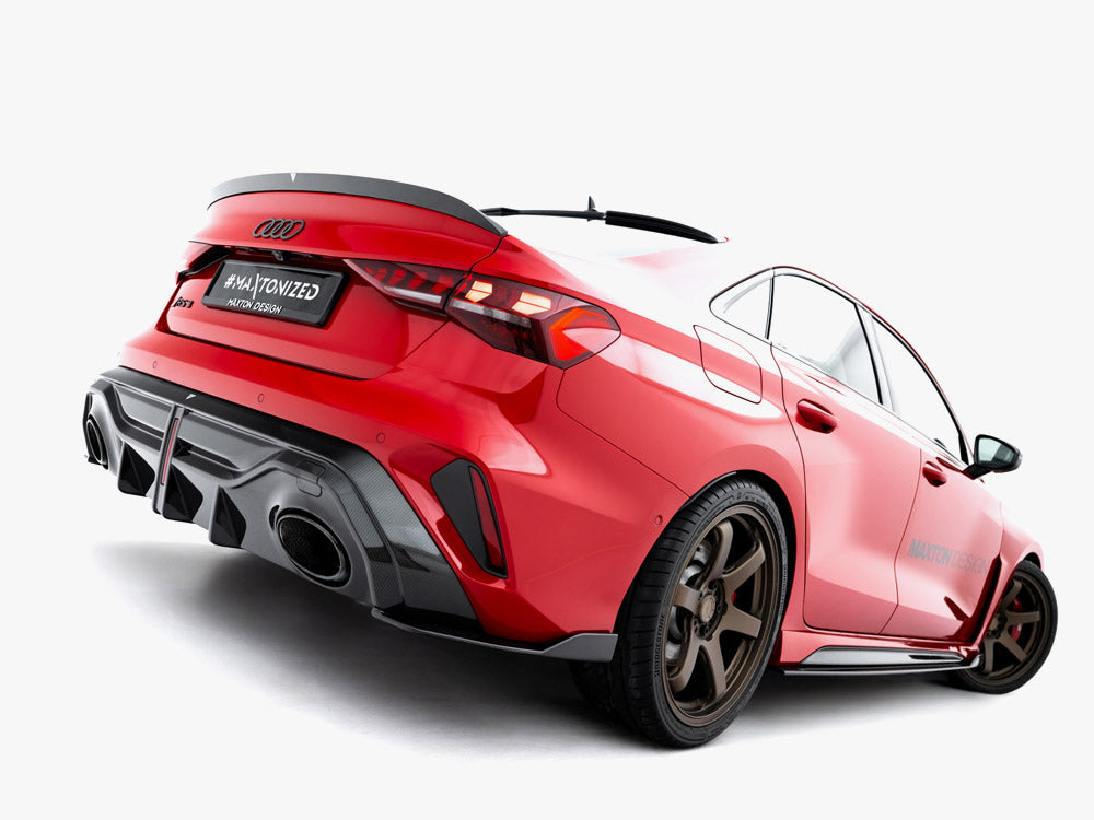Maxton Design Prepreg Carbon Fiber Rear Diffuser Audi RS3 Sedan 8Y Facelift