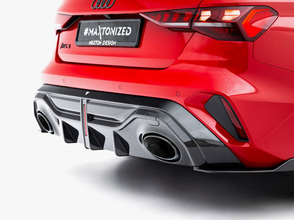 Maxton Design Prepreg Carbon Fiber Rear Diffuser Audi RS3 Sedan 8Y Facelift