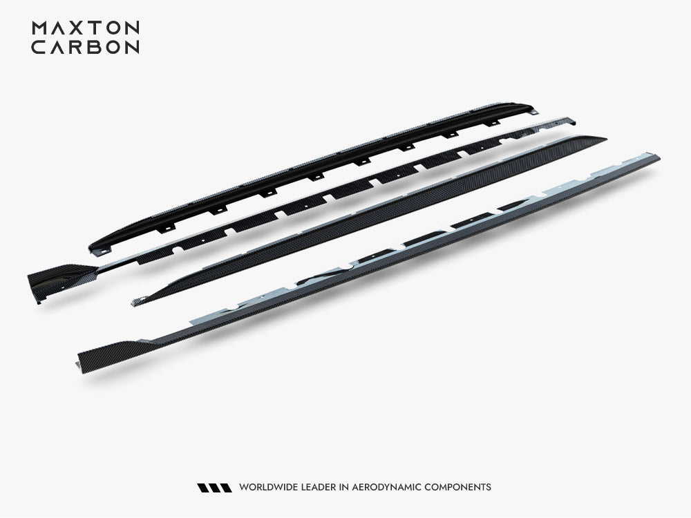 Maxton Design Set of Prepreg Carbon Fiber Side Skirts Audi RS3 Sedan 8Y Facelift
