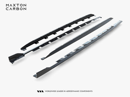 Maxton Design Set of Prepreg Carbon Fiber Side Skirts Audi RS3 Sedan 8Y Facelift