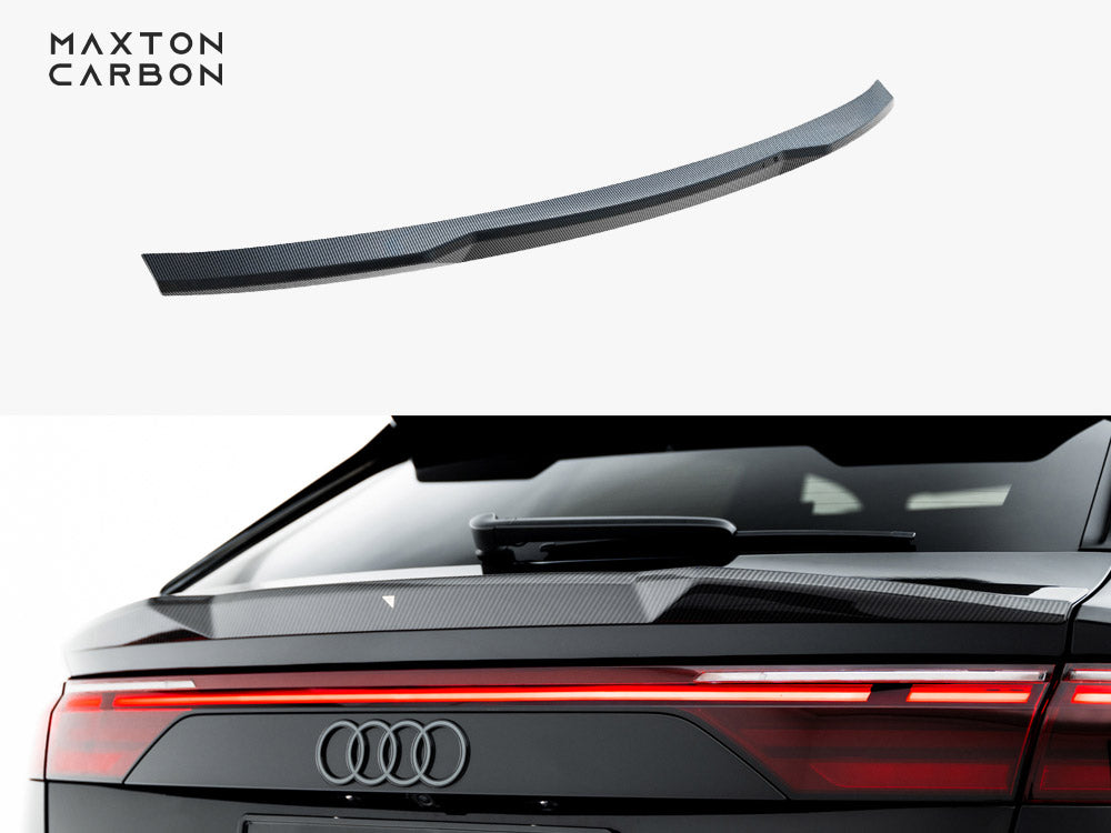 Maxton Design Carbon Fiber Tailgate Spoiler (Lower) Audi SQ8 / Q8 S-Line Mk1 Facelift