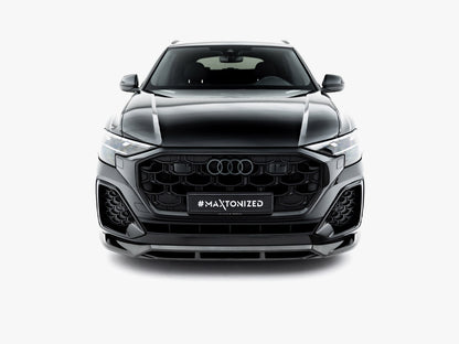 Maxton Design Prepreg Carbon Fiber Front Splitter Audi SQ8 / Q8 S-Line Mk1 Facelift