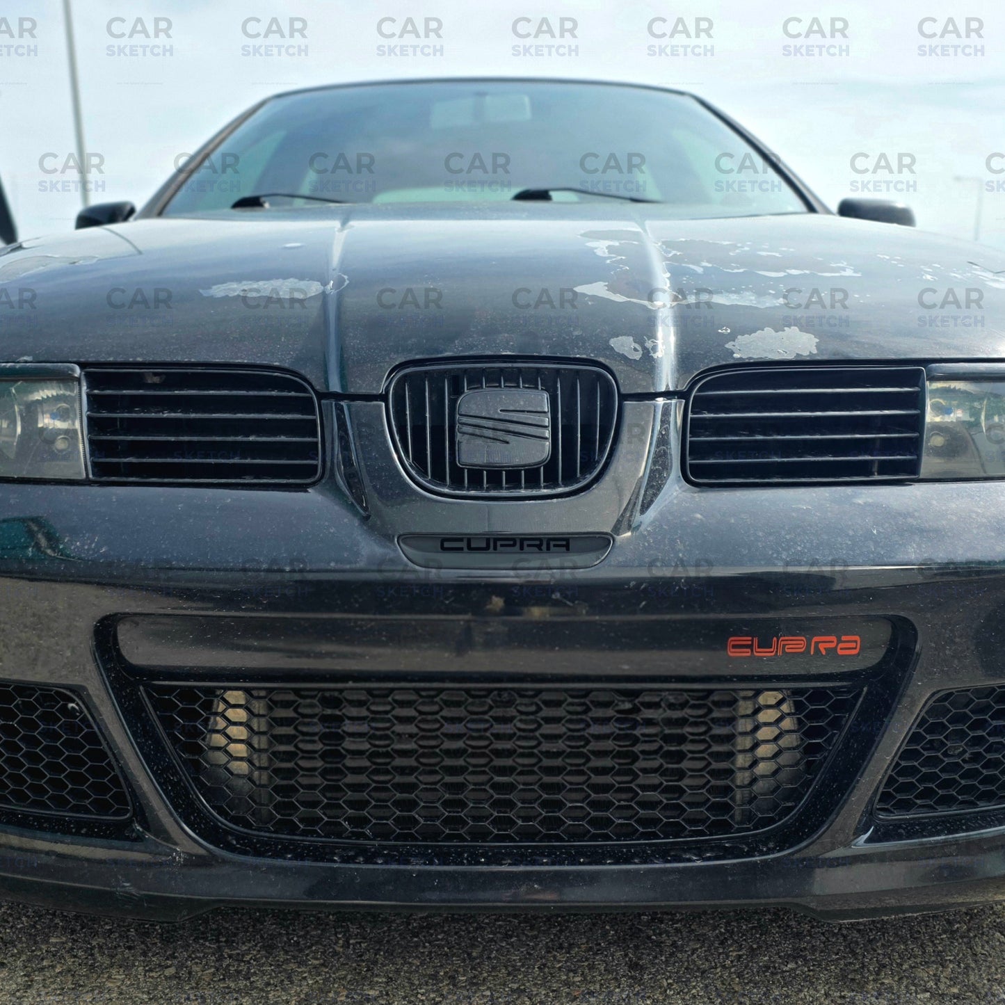 Seat Leon 1M Cupra Front Grille Insert – Honeycomb or Cupra Logo Design