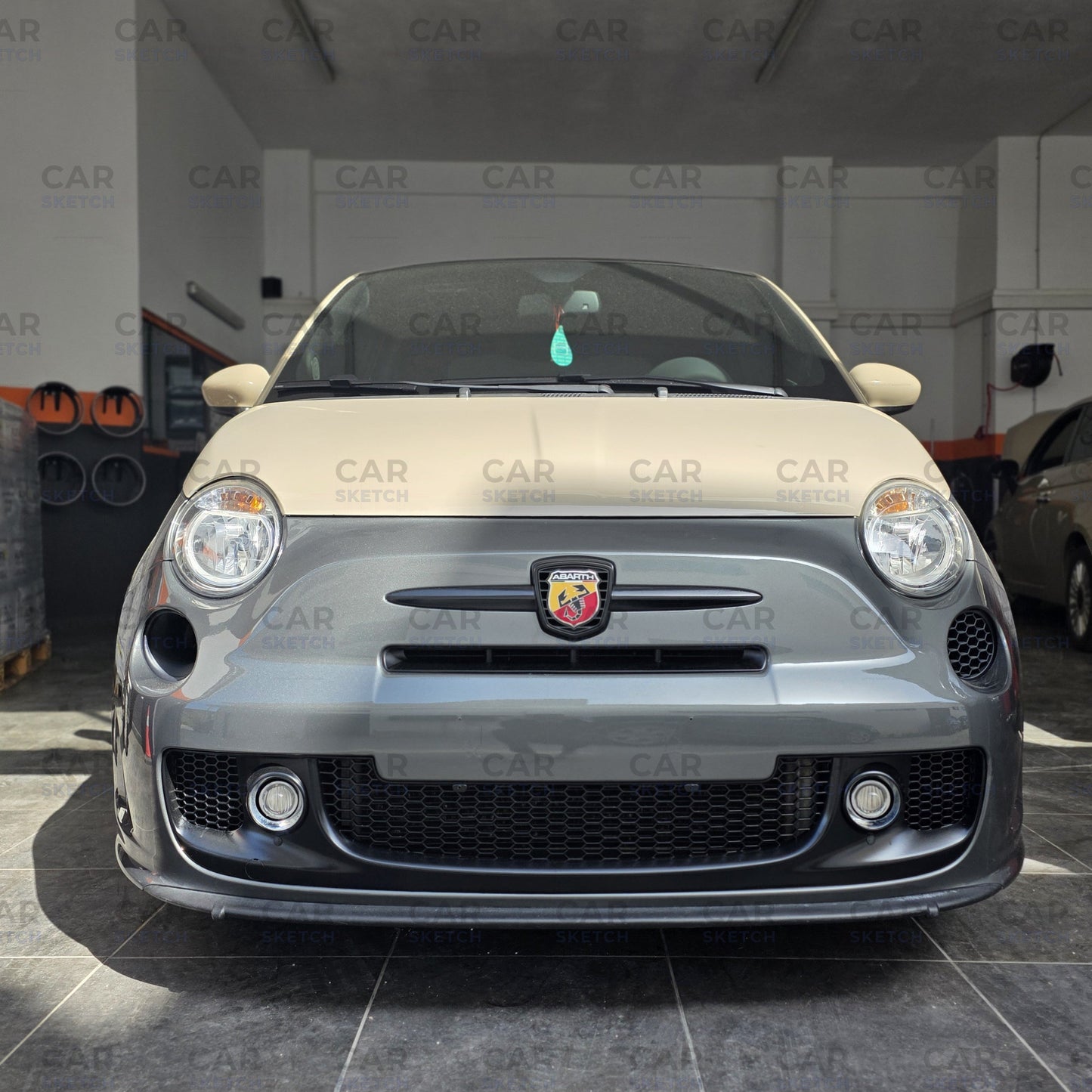 Abarth 595 Pre-Restyling / Pre-Facelift Front Air Ducts Honeycomb or Air Scoop DRL Delete