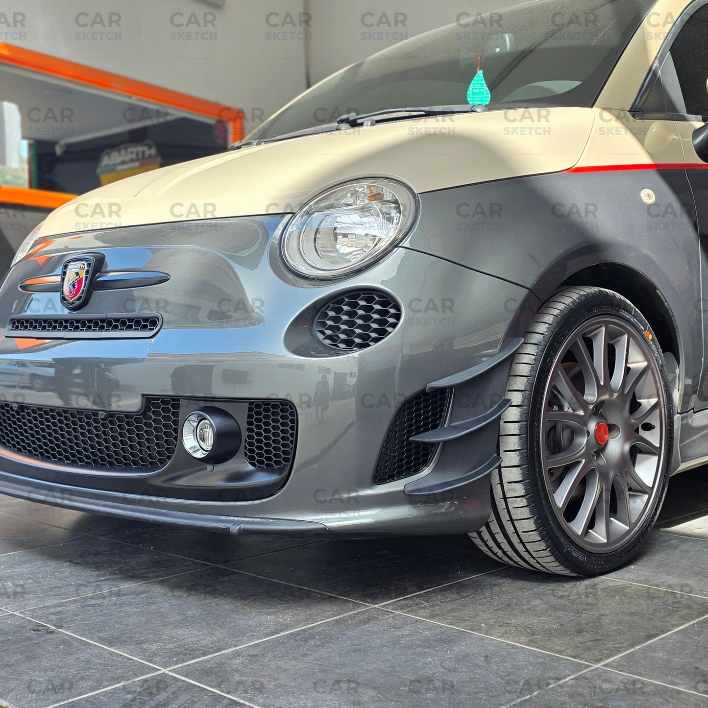 Abarth 595 Pre-Restyling / Pre-Facelift Front Grille Honeycomb Inserts