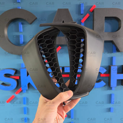 Abarth 595 Pre-Restyling / Pre-Facelift Rear Bumper Aero Fins (Left & Right Set)