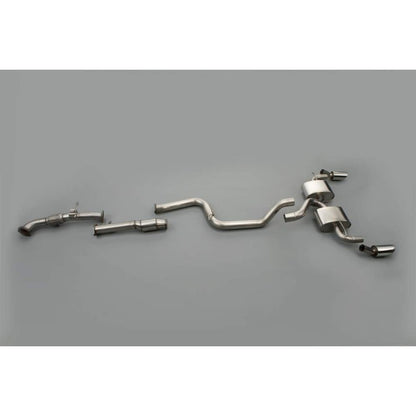 Milltek Exhaust  Ford FOCUS MK2 RS 2.5T 305PS Turbo-back Exhaust including Hi-Flow Sports Cat SSXFD069 - TMC Motorsport