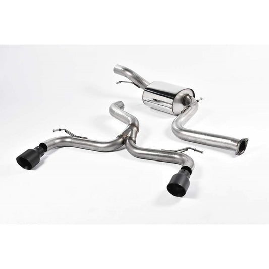 Milltek Exhaust  Ford Focus MK2 ST 225 Cat back Exhaust 3€³ Race System ULTIMATE Black Tails SSXFD162 - TMC Motorsport