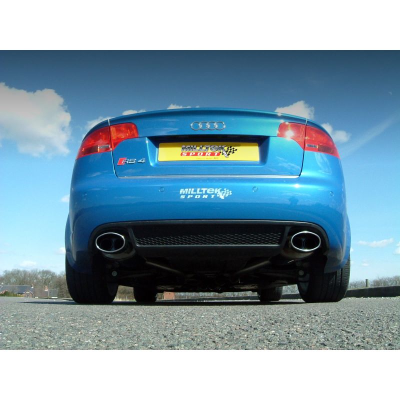 Milltek Exhaust  Audi RS4 B7 4.2 V8 SALOON AVANT AND CABRIOLET Cat-back Exhaust SSXAU116 - TMC Motorsport