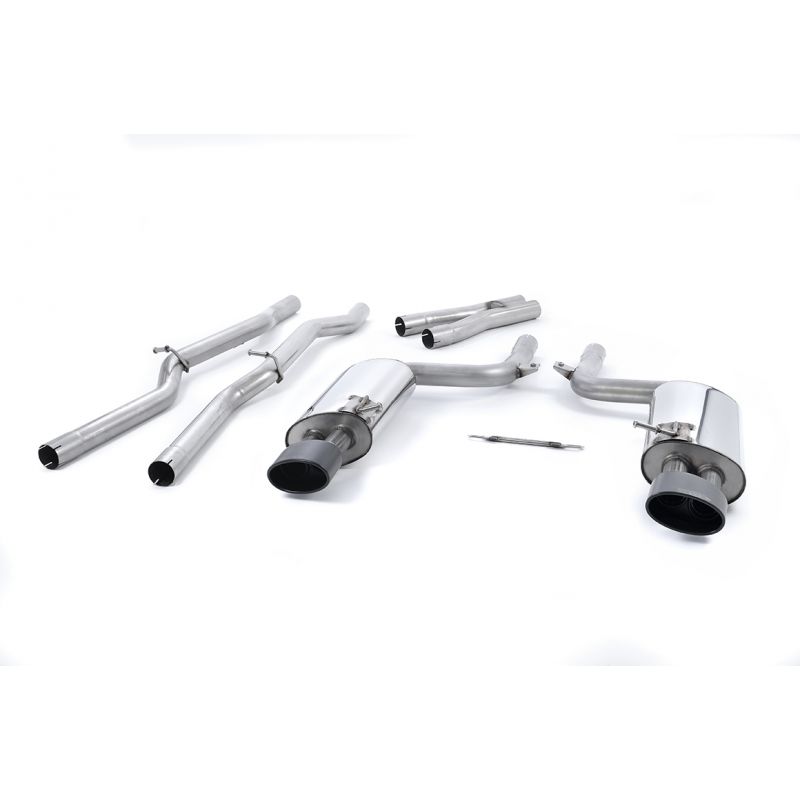 Milltek Exhaust  Audi RS4 B7 4.2 V8 SALOON AVANT AND CABRIOLET Cat-back Exhaust SSXAU062BLK - TMC Motorsport