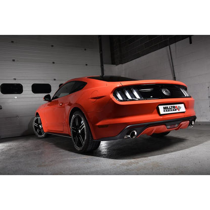 Milltek Exhaust  Ford Mustang 2.3 Ecoboost (Fastback) Cat Back Exhaust System Resonated Dual Black Tips SSXFD174 - TMC Motorsport