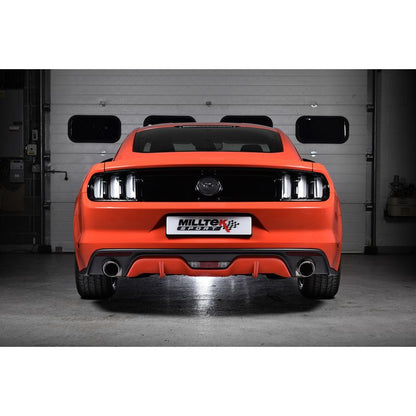 Milltek Exhaust  Ford Mustang 2.3 Ecoboost (Fastback) Cat Back Exhaust System Non Resonated Dual Polish Tips SSXFD175 - TMC Motorsport