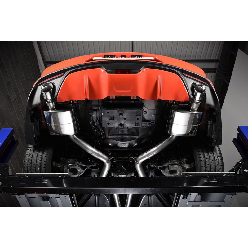 Milltek Exhaust  Ford Mustang 2.3 Ecoboost (Fastback) Cat Back Exhaust System Non Resonated Dual Polish Tips SSXFD175 - TMC Motorsport