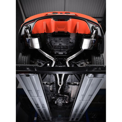 Milltek Exhaust  Ford Mustang 2.3 Ecoboost (Fastback) Cat Back Exhaust System Non Resonated Dual Polish Tips SSXFD175 - TMC Motorsport