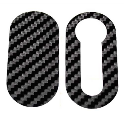 Carbon Fibre Look Vinyl Key Cover Sticker for Abarth 500 & Punto Models - Abarth Tuning