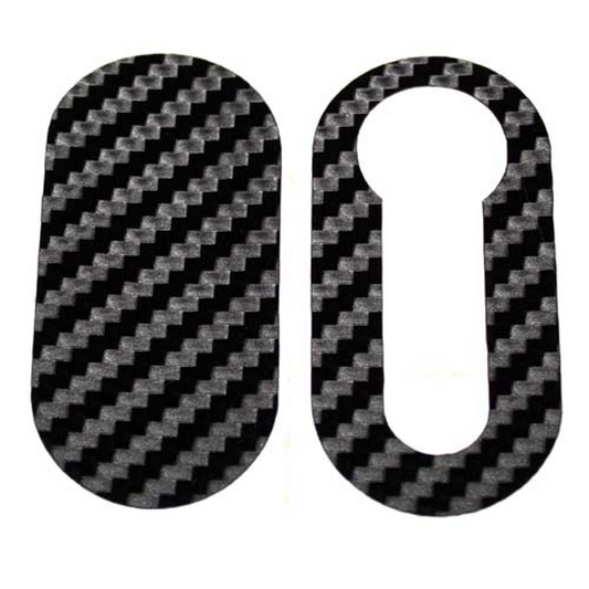 Carbon Fibre Look Vinyl Key Cover Sticker for Abarth 500 & Punto Models - Abarth Tuning