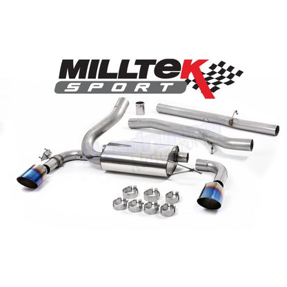 Milltek Sport - Ford Focus RS MK3 2.3 Ecoboost 4wd 5 Door 2016 on Cat Back Exhaust System Non Resonated SSXFD186