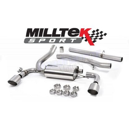 Milltek Sport - Ford Focus RS MK3 2.3 Ecoboost 4wd 5 Door 2016 on Cat Back Exhaust System Non Resonated SSXFD185