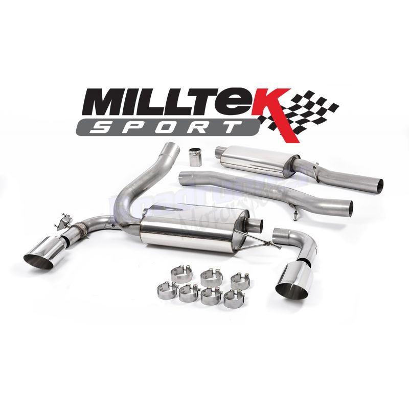 Milltek Sport - Ford Focus RS MK3 2.3 Ecoboost 4wd 5 Door 2016 on Cat Back Exhaust System Resonated SSXFD190