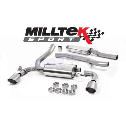 Milltek Sport - Ford Focus RS MK3 2.3 Ecoboost 4wd 5 Door 2016 on Cat Back Exhaust System Resonated SSXFD188