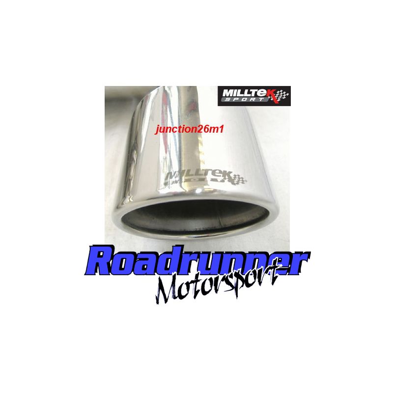 Milltek Exhaust  Ford Focus MK2 ST 225 Cat back Exhaust System Non Resonated Polished JET 100mm Tips SSXFD042 - TMC Motorsport