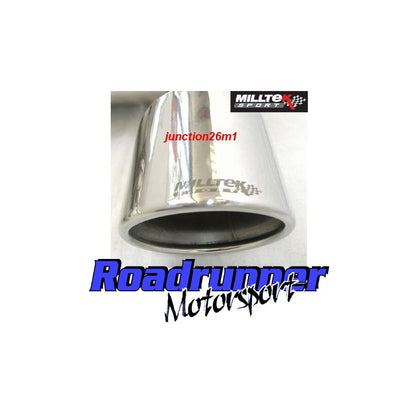 Milltek Exhaust  Ford Focus MK2 ST 225 Cat back Exhaust System Non Resonated Polished JET 100mm Tips SSXFD042 - TMC Motorsport